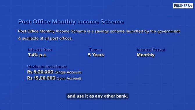 Retirement Planning - Post Office Monthly Income Scheme - Finsherpa